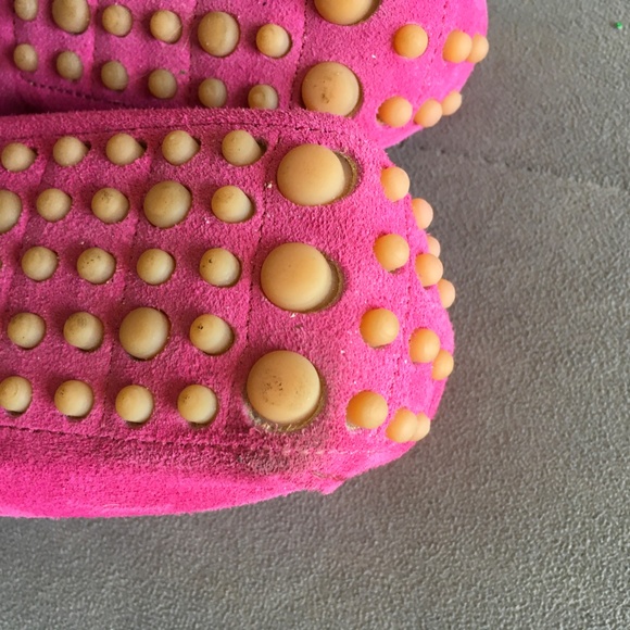M Gemi Pink Driving Moccasins - Picture 5 of 6